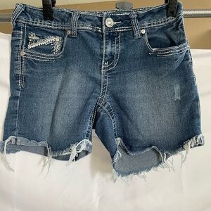 Stylish Blue Denim Women's Shorts size 3